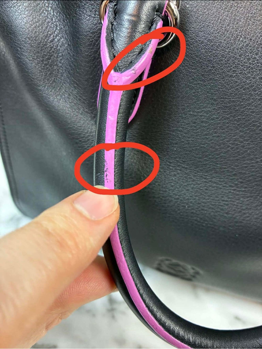 Loewe Flamenco Mini Black & Purple Rare Crossbody Bag - Excellent Condition🔥 - Picture 14 of 16